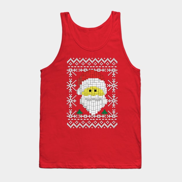 Santa ugly sweater Tank Top by Piercek25